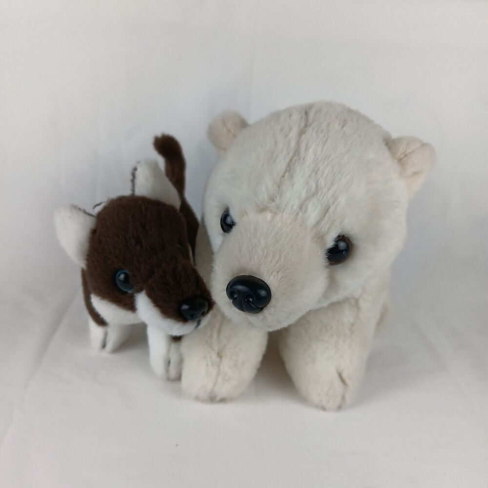 Wild Republic The Sled Dog And The Polar Bear Plush Stuffed Animal Toy